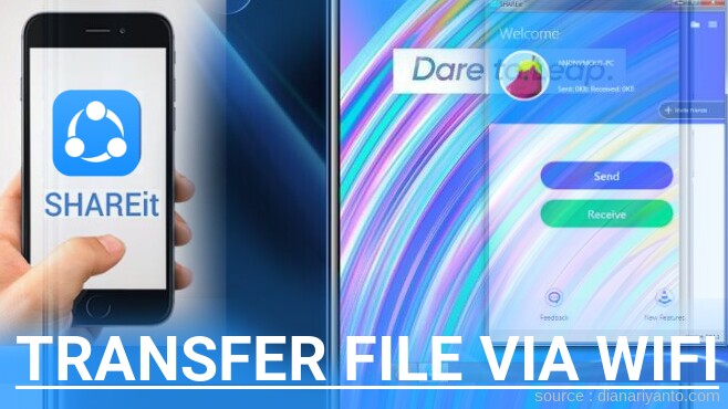 Cara Mudah Transfer File via Wifi di Realme C17 Menggunakan ShareIt Versi Baru