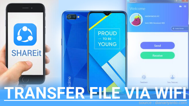 Cara Transfer File via Wifi di Realme C2 Menggunakan ShareIt Versi Baru